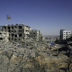 Destruction in Gaza City.