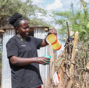 Catherine Bahati, program participant of a water point project 